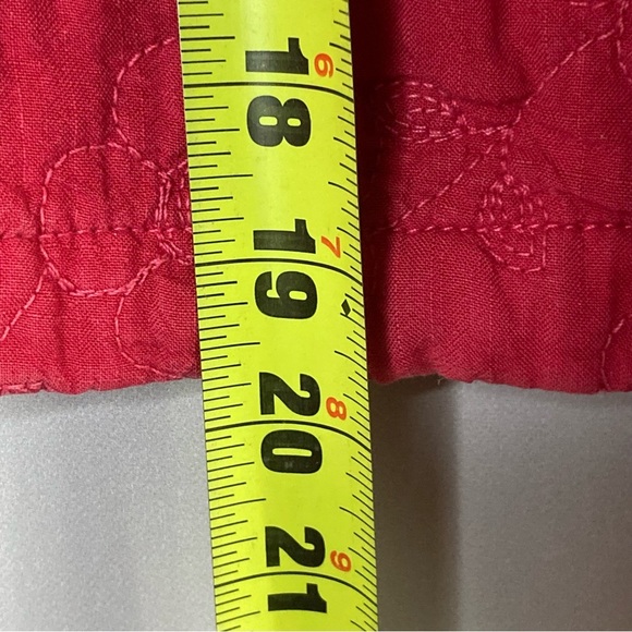 Vintage Democracy Quilted Embroidered Kimono Jacket-Red-Women’s L Petite-Tencel - Picture 7 of 8